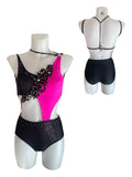 Justaucorps Black Fushia