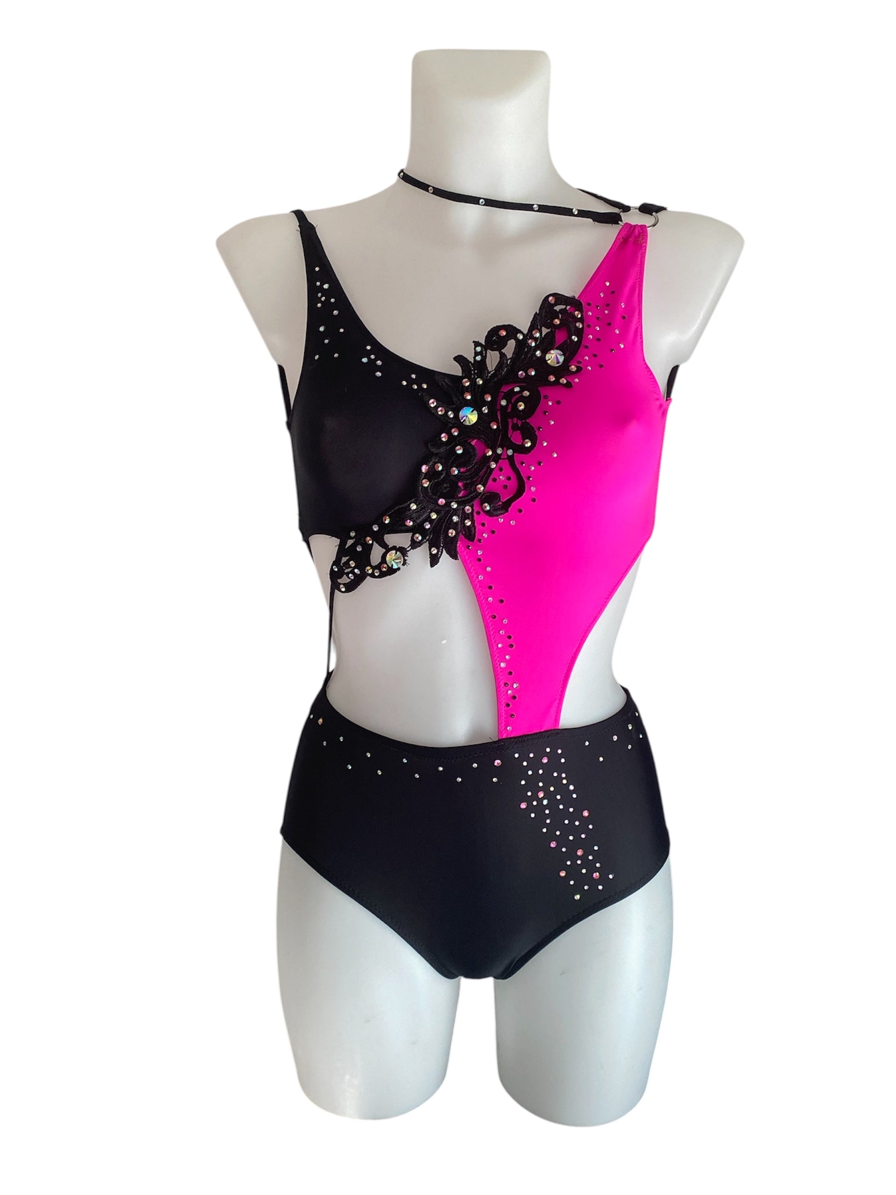 Justaucorps Black Fushia