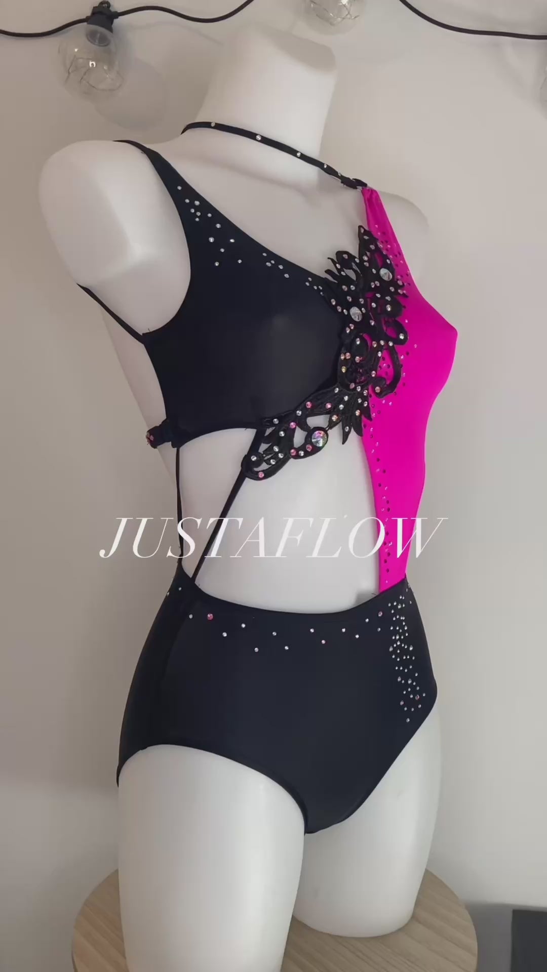 Justaucorps Black Fushia
